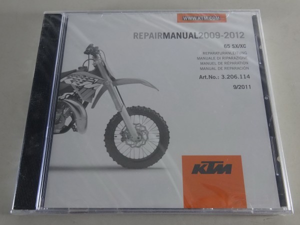 Werkstatthandbuch / Workshop Manual KTM 65 SX/XC Bj. 2009 - 2012