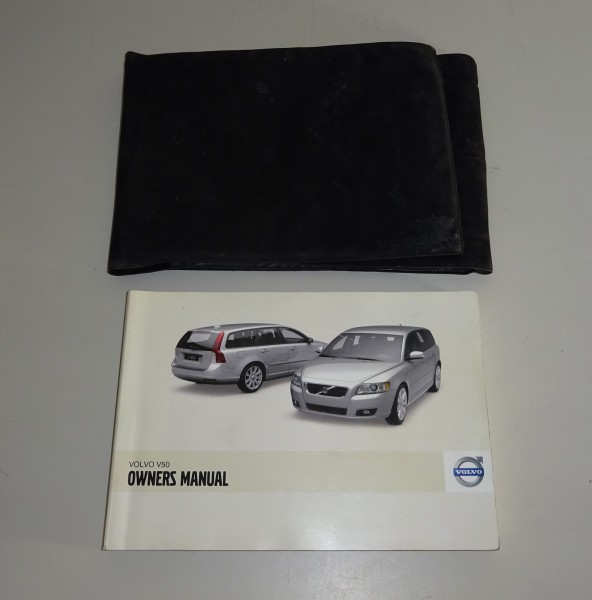 Owner's Manual / Handbook + wallet Volvo V50 from 2010