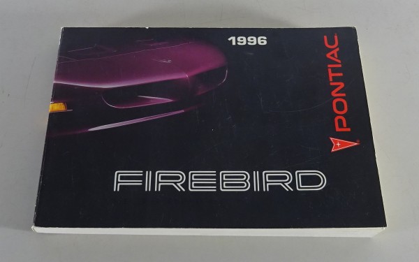 Owner´s Manual / Handbook Pontiac Firebird Stand 1996