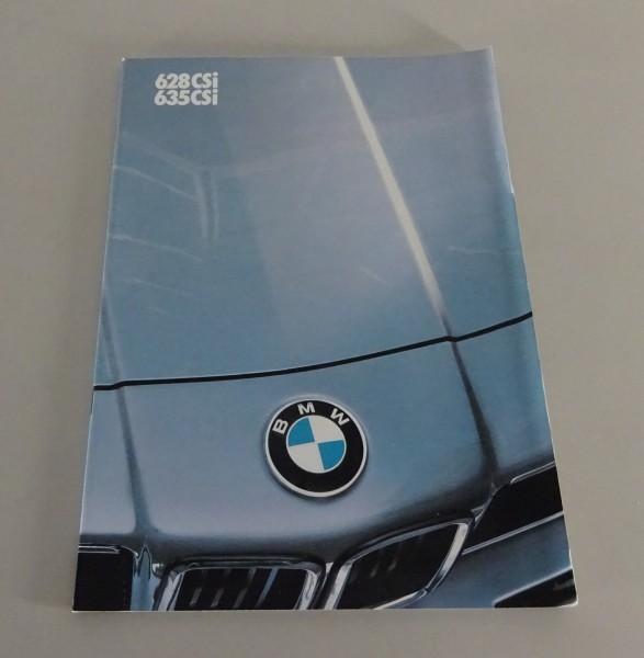 Brochure BMW 6 reeks E24 628CSi / 635CSi van 02/1983